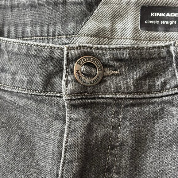 Volcom Mens Kinkade Classic Straight Fit Stretch Performance Jeans 34x30 Black - Picture 4 of 16